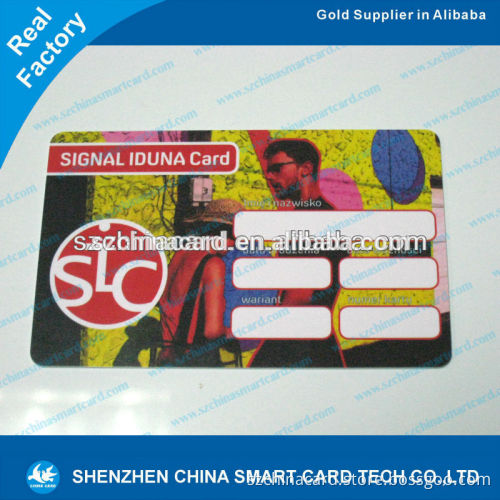 Hot sell high quality manufacturer 0.76mm thickness blank plastic card